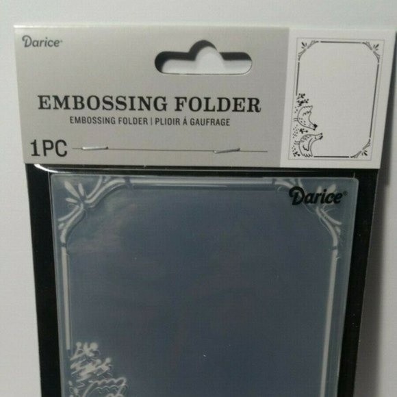Darice Embossing Folder Chicken Border Scrapbook Paper Crafts Card Making - Picture 2 of 5
